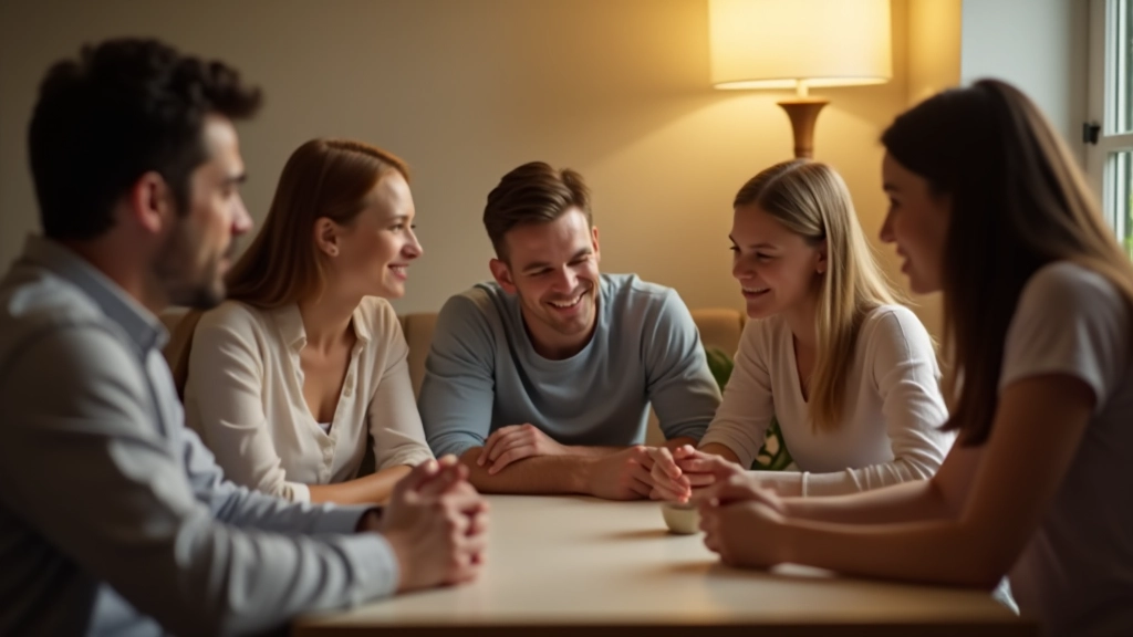 Family having a discussion